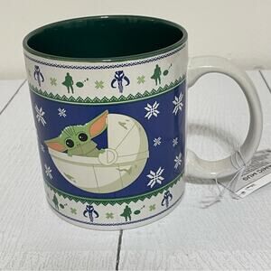 Star Wars Mandalorian Ceramic Holiday Mug NWT